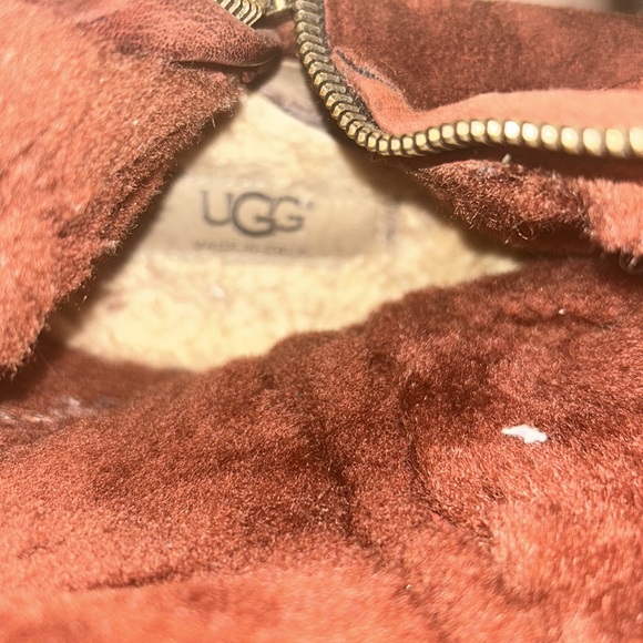 UGG Italian Abree boots size 9 burgundy - Picture 5 of 8